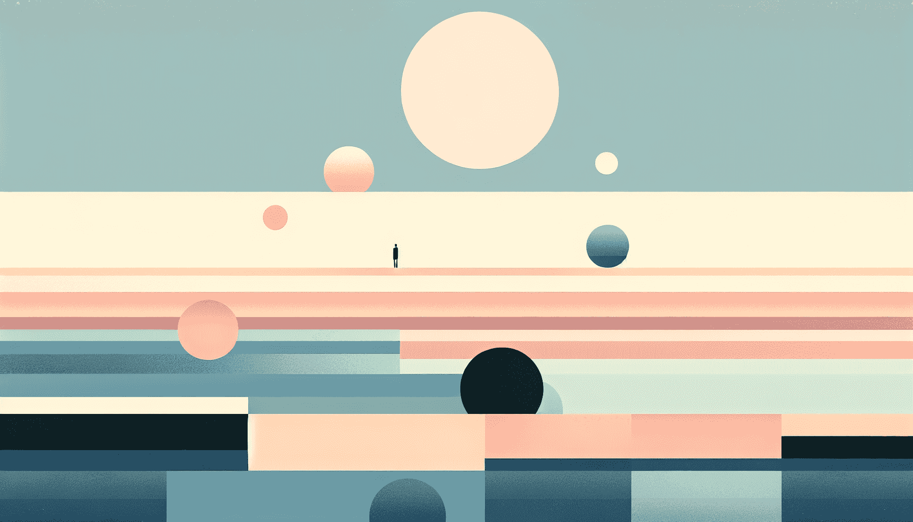 Abstract representation of loneliness